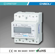 Moniteur de RS485 Kwh de DIN-Rail de deux fils de phase simple